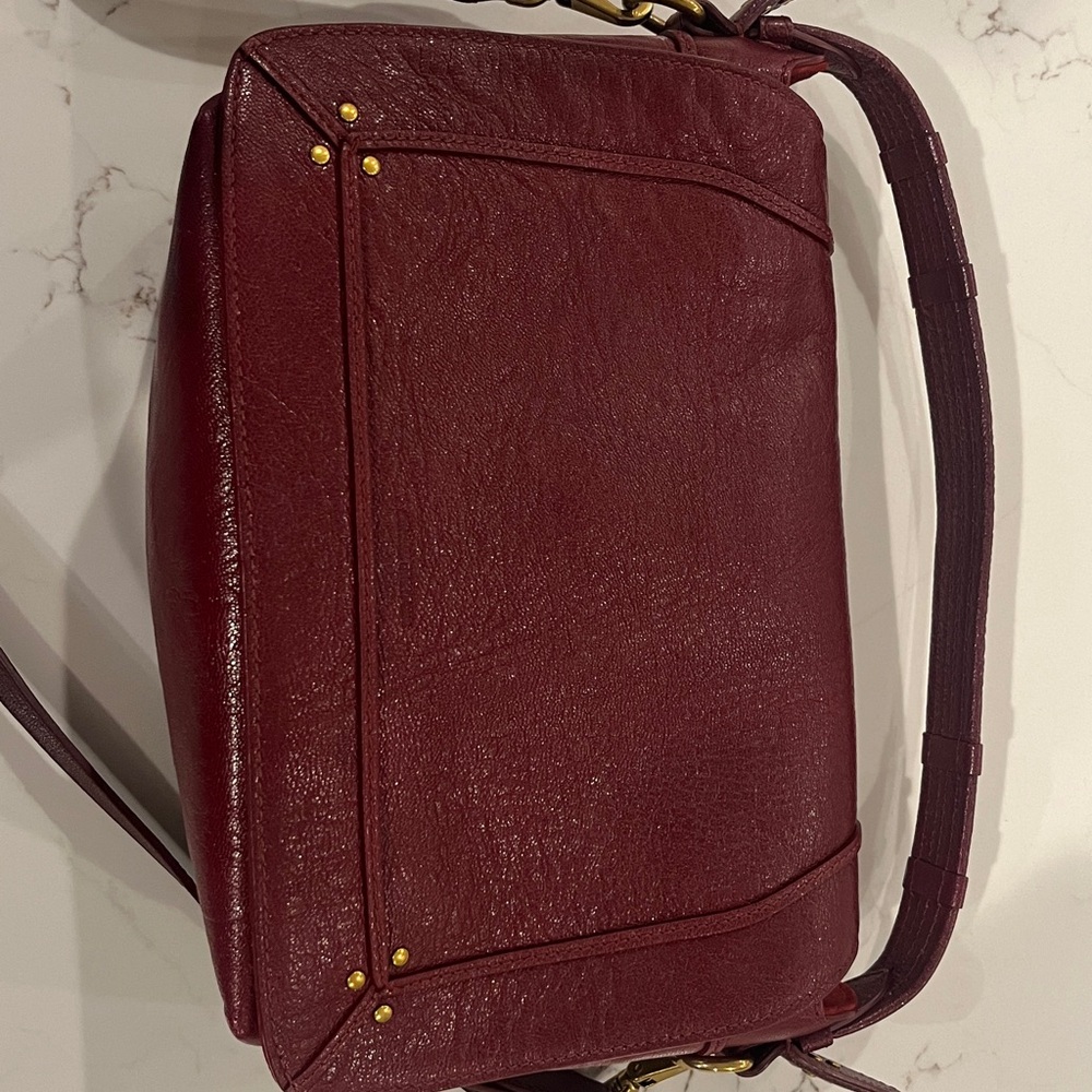 Jerome Dreyfuss Medium Pepito bag Bordeaux handbag crossbody - Picture 11 of 12